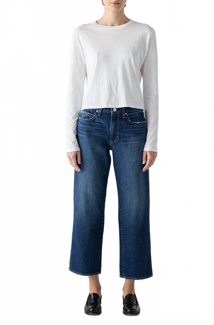 NEW AMO billie wide leg jeans in metaphor